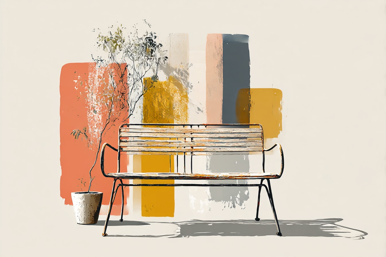 The_Metal_Garden_Bench_That_Surprised_Us._Drawing_with_a_soft_bc562c3f-aa9c-424e-82ba-1d23cc3fa3fe_1