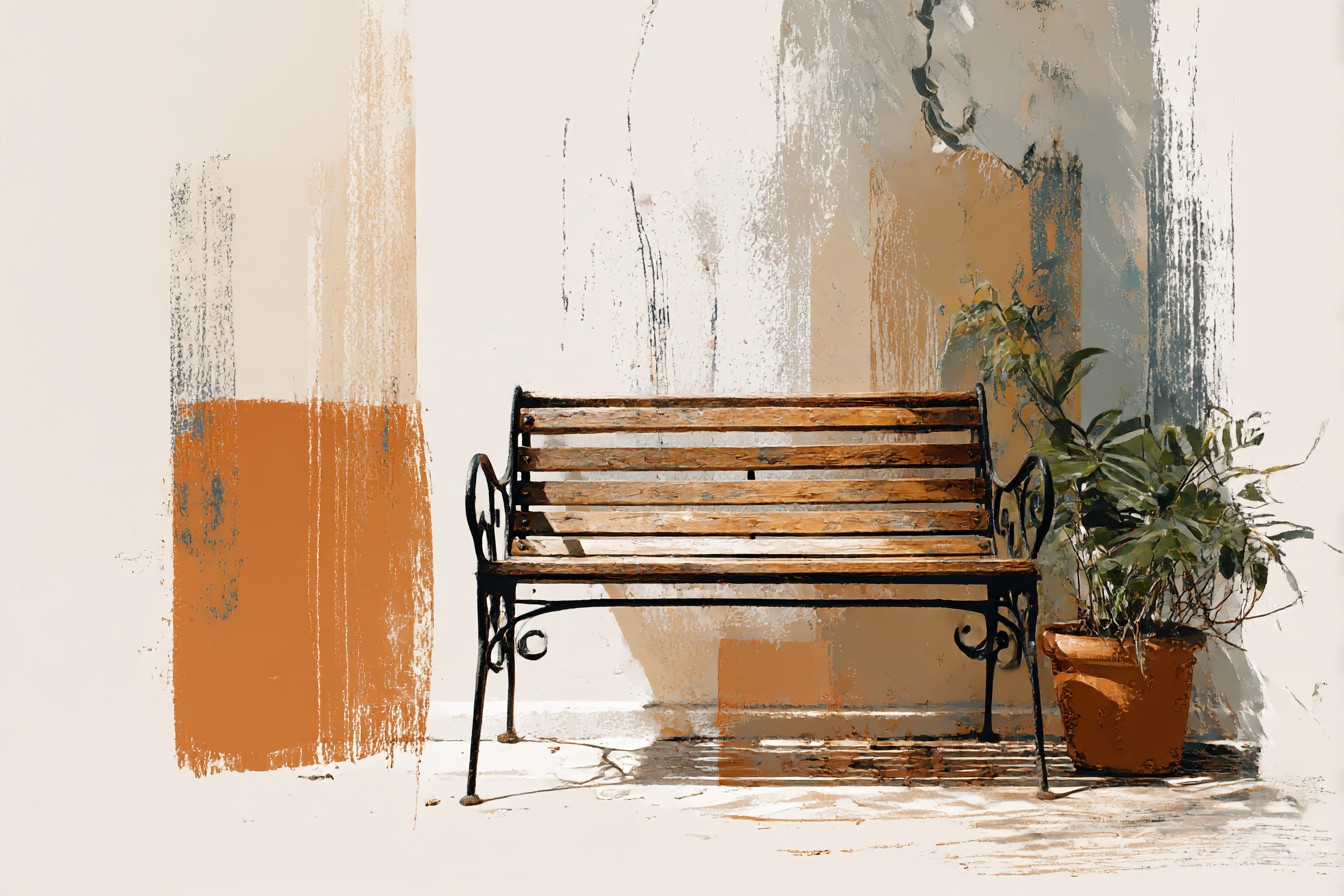 The_Metal_Garden_Bench_That_Surprised_Us._Drawing_with_a_soft_bc562c3f-aa9c-424e-82ba-1d23cc3fa3fe_2